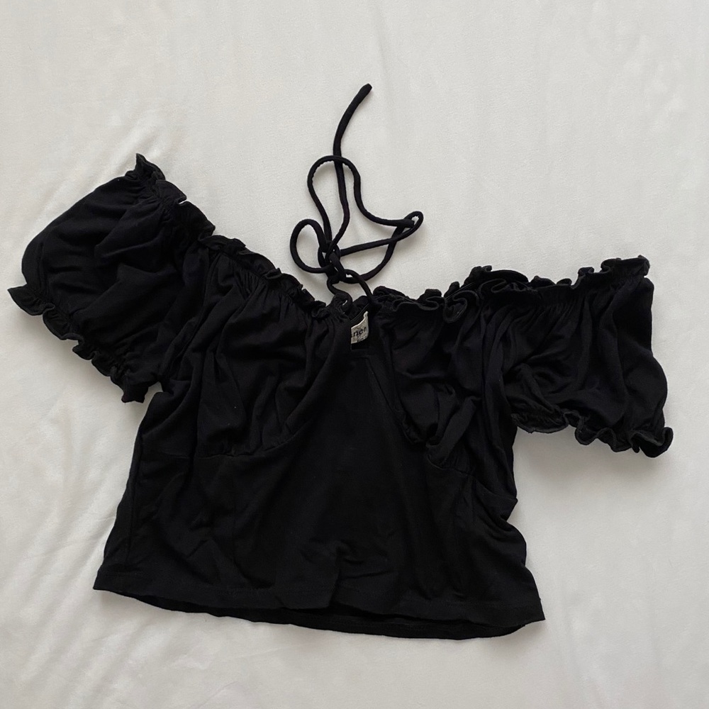 Off the shoulder crop top